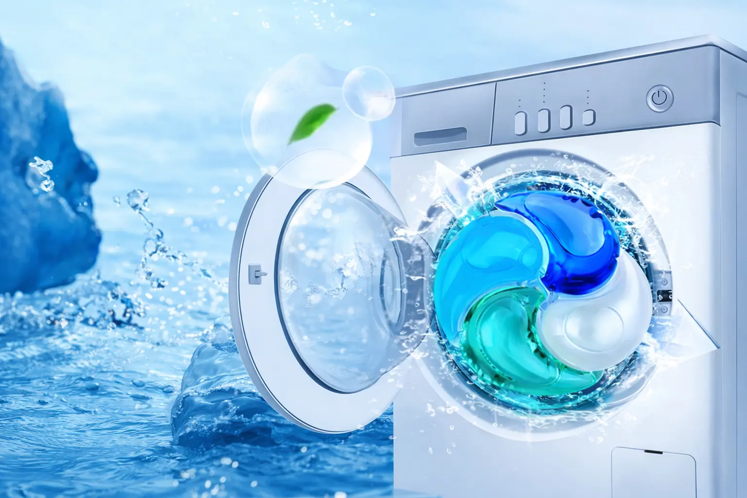 Aquadrop Expert Pro prémium mosókapszula fehér ruhákhoz és alacsony hőfokú mosáshoz